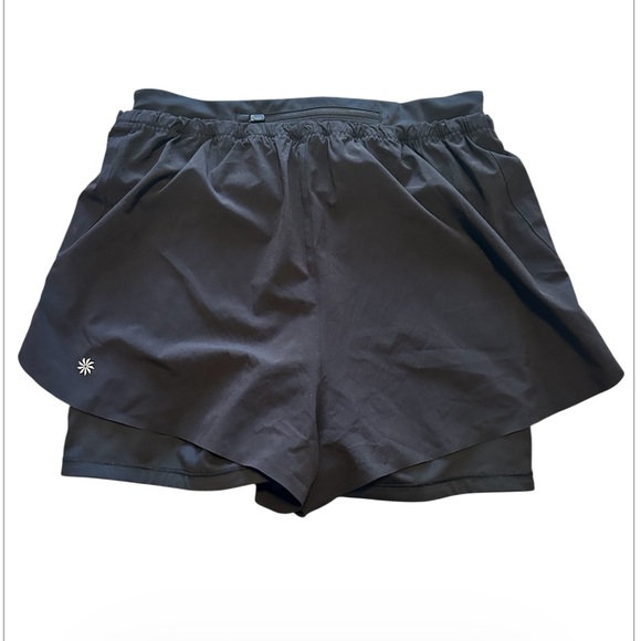 Athleta Mile Marker 2-in-1 Athletic Black Shorts Size Small NWOT - Picture 5 of 10